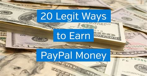 20 Legit Ways to Earn PayPal Money .